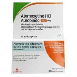 Атомоксетин 80 мг Европа :: Аналог Когниттера :: Glenmark / Aurobindo капс. №30 в Калининграде и области фото