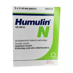 Хумулин НПХ инсулин (Humulin-NPH) 100 МЕ/мл сусп. для ин. 3мл 5шт в Калининграде и области фото